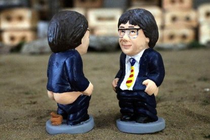 Puigdemont, el caganer más vendido en toda España estas navidades.