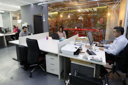 Una característica de los espacios de coworking es la estructura diáfana. MARCIANO PÉREZ