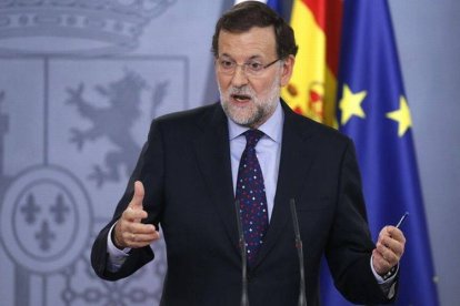 Mariano Rajoy, en la Moncloa.