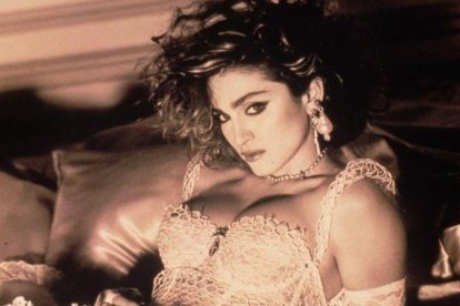 Madonna, en la portada de Like a virgin.