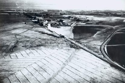 Imagen del trazado
ferroviario desde
León hasta La
Virgen del Camino