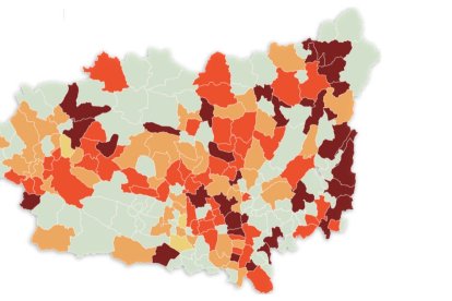 El mapa de la provincia hoy. DL