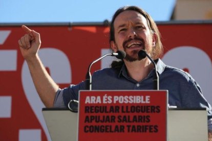 El secretario general de Podemos, Pablo Iglesias.