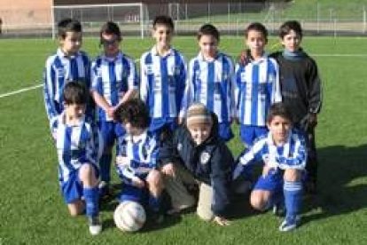 Formación de la Ponferradina B de la 1.ª División Provincial Benjamín