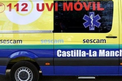 Una ambulancia de Castilla-La Mancha.