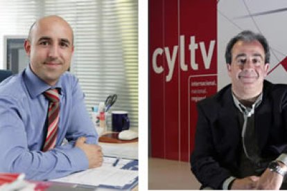 Eduardo Bonilla y Luis Carlos Mencía, directores de Antena y Marketing y de Producción de RTCyL.