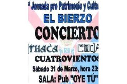 Imagen del cartel del concierto en defensa del Patrimonio