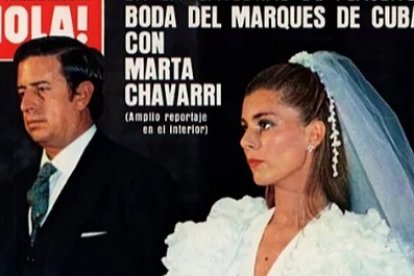 Portada del 'Hola' el día que Marta Chávarri contrajo matrimonio con el marqués de Cubas. HOLA