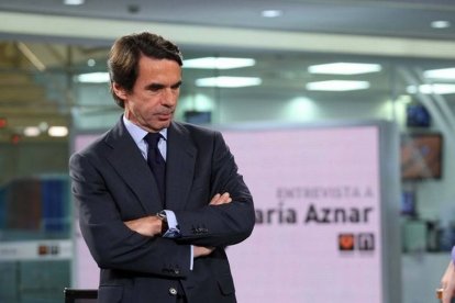 José María Aznar, en Antena 3, el pasado mayo.