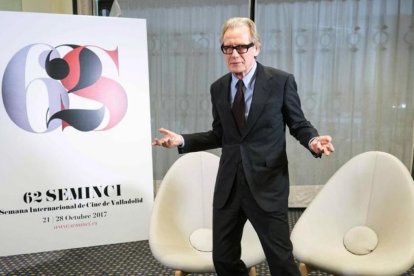 Bill Nighy, en la pasada Seminci de Valladolid, donde La librería inauguró la sección oficial.