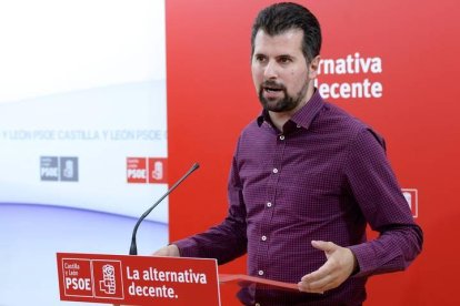 El secretario general del PSOE en Castilla y León, Luis Tudanca.