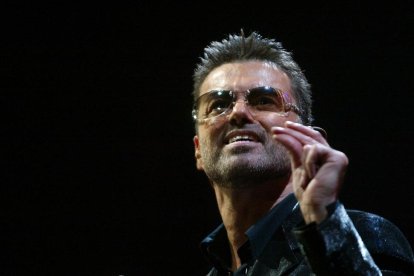 George Michael, durante el concierto que dio en el Palau Sant Jordi de Barcelona, en el 2006.