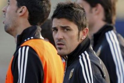 El delantero asturiano David Villa.