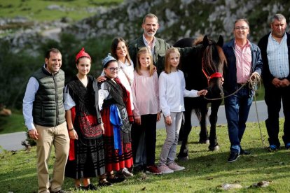 El Ayuntamiento de Cangas de Onís regaló a la princesa una yegua asturiana. JUAN CARLOS HIDALGO