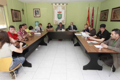 La Corporación Municipal de Valverde durante el pleno.