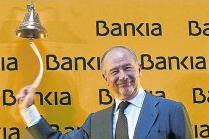 Rodrigo Rato, expresidente de Bankia, el día de la salida a bolsa.