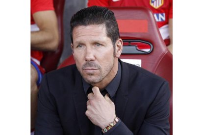 El entrenador del Atlético de Madrid, el argentino Diego Simeone.