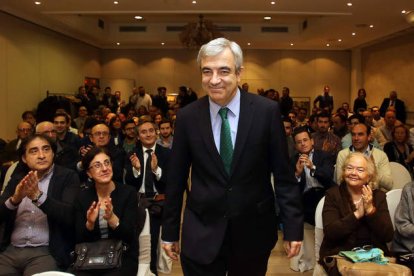 Luis Garicano en un acto de partido cuando formaba parte del partido Ciudadanos. EFE