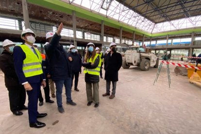 Visita del consejero de Fomento en funciones, hoy a la estación de autobuses de León. RAMIRO