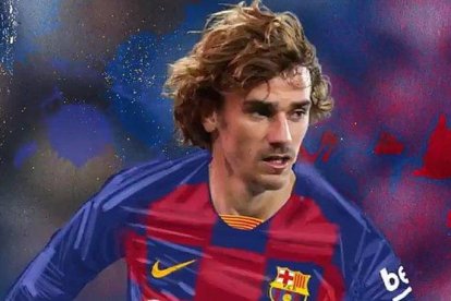 Imagen de Griezmann con la que el FC Barcelona ha hecho oficial el fichaje.