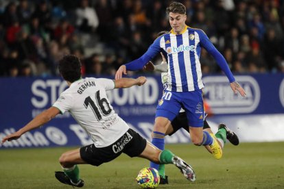 José Naranjo, en la imagen, y José María Amo se perderán el choque de Can Misses por sanción. L. DE LA MATA