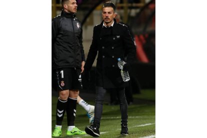 Rubén de la Barrera confía en sacar un resultado positivo esta tarde ante el Real Valladolid. JESÚS