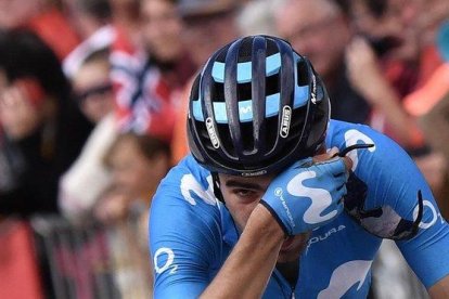 Mikel Landa, en una etapa del Tour de Francia 2019.