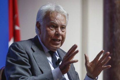 El expresidente del Gobierno Felipe González. EMILIO NARANJO