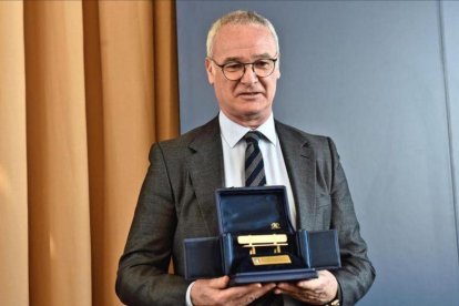 Ranieri, recogiendo un premio en Florencia este pasado lunes.