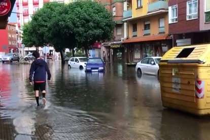 Estado del barrio durante los pasados días de lluvias. DL