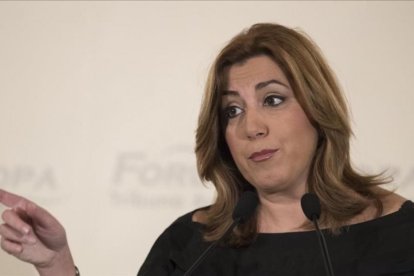 Susana Díaz, en Sevilla.