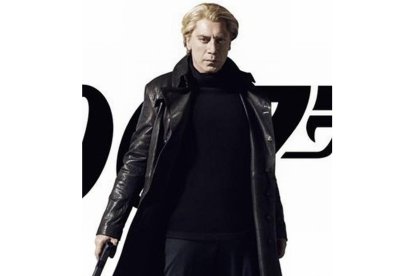 Bardem en el nuevo cartel promocional de Skyfall.