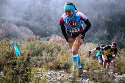 Kathy Rodríguez hizo una gran carrera en la exigente prueba disputada en La Palma. DL