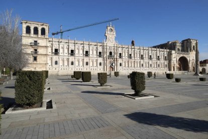 Obras en el Parador de San Marcos. RAMIRO