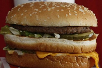 El famoso sándwich de McDonalds Big Mac.