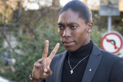 Caster Semenya, este lunes en Lausana.