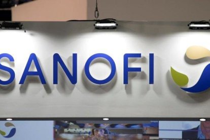 Logo de la farmacéutica Sanofi.