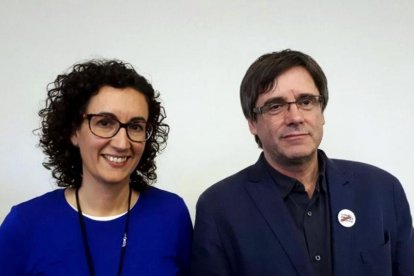 Carles Puigdemont y Marta Rovira se han reunido en Bruselas.