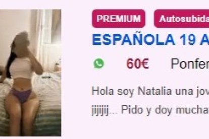 Los anuncios de escorts en León son todavía visibles en las webs. DL