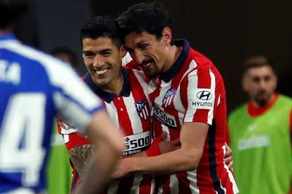 Luis Suárez hizo el único gol del partido. EMILIO NARANJO