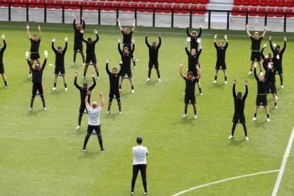 La selección holandesa se entrena en Braga.