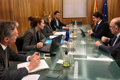 Un momento de la reunión celebrada en Valladolid. DL