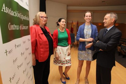 Concepción Blanco, Beatriz Carnero, Marta Juan Martínez y Serafín de Abajo.