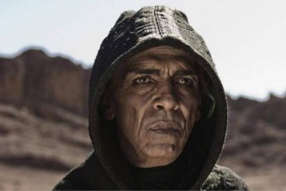 Imagen del actor que encarna al demonio en la serie ‘La Biblia’ y que según el presentador Glenn Beck se parece a Obama.