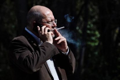 Francisco Igea durante la rueda de prensa del sábado