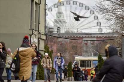 Imagen de una calle de Kiev. OLEG PETRASYUK