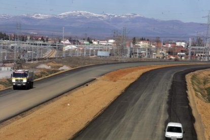 Obras de la Alta Velocidad Venta de Baños-Palencia-León-Asturias en la capital leonesa.