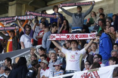 Las peñas leonesas y los seguidores culturalistas se desplazarán a los Campos de Sport de El Sardinero el domingo. JOSÉ ORTEGA