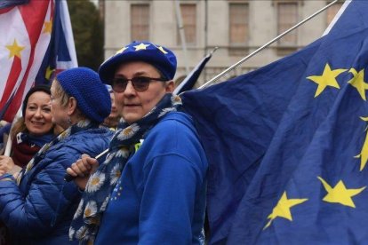 Protesta contra el brexit en Londres.