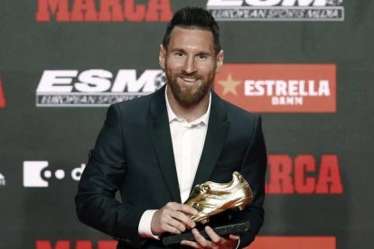 Leo Messi con la bota de oro. DALMAU